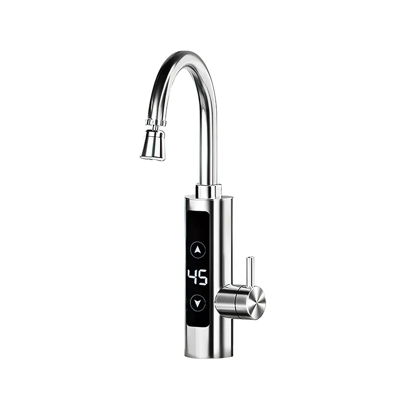 BSDF-01X-34 anti-sicca ardens ferro immaculata electrica aqua calida faucet digitalis sonum aquae calefacientis